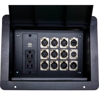 Mamba 16 XLR Male to 2 DB25 Tascam Analog Pinout 1RU Patch Bay