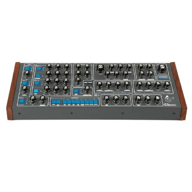 GS Music e7 Analogue Subtractive Synthesis Polyphonic Synthesiser (grey) image 1