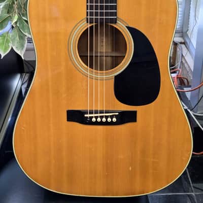Sigma DM-5 Dreadnought MIJ Acoustic Guitar 1990's - Natural image 2