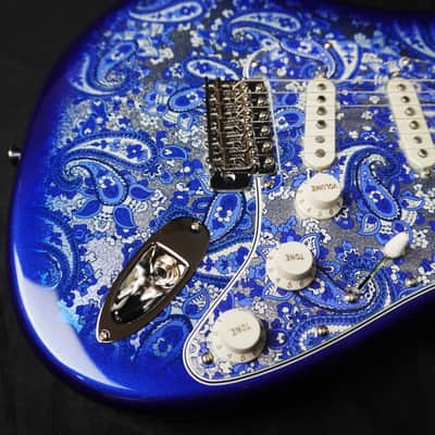 *NEW IN BOX* Fender MIJ Limited Stratocaster 2025 – Rare Indigo Paisley, Flagship Tokyo Exclusive Color image 9