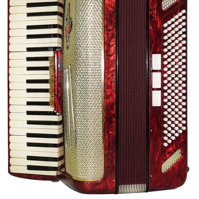 Barcarole Prominenz Piano Accordion made in Germany 120 Bass Buttons New Straps Case 2230, Rich and Bright sound, Concert Accordion for Adults image 6