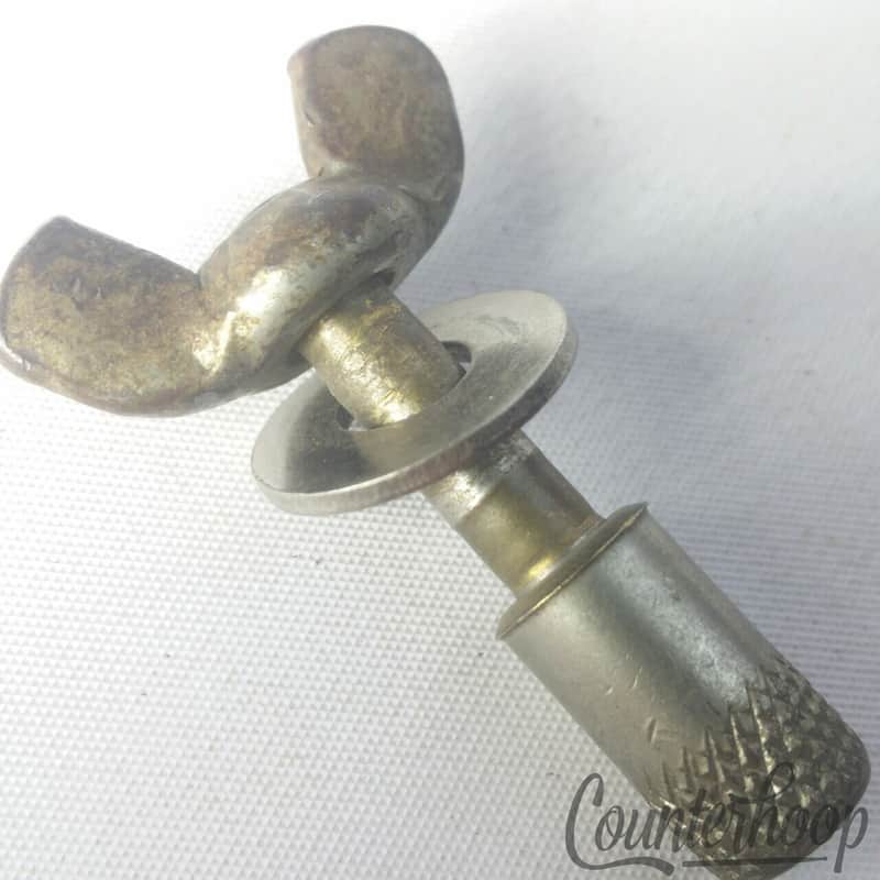 *Ludwig Crash/Ride Cymbal Holder Cup Rod Stand 3/8" Tube Seat Nickel Vintage 30s image 1