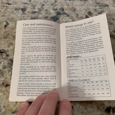 Takamine Guitar Owners Manual 1991 image 4