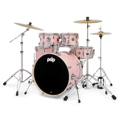 PDP Mainstage Twisted Rose Sparkle w/HW Paiste Cym Pack Drum Kit image 5