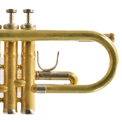Schagerl 'Charis' Large Bore C Trumpet in Raw Brass SN 7341L image 9