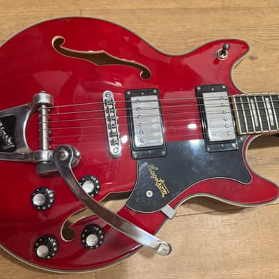 Hagstrom Alvar Bigsby B3 Wild Cherry Transparent image 2
