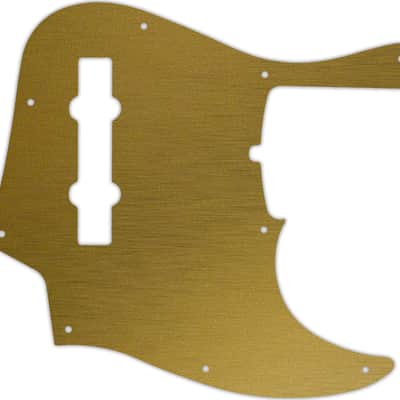 WD Custom Pickguard For Fender 2019 5 String American Ultra Jazz Bass V #14 Simulated Brushed Gold/B