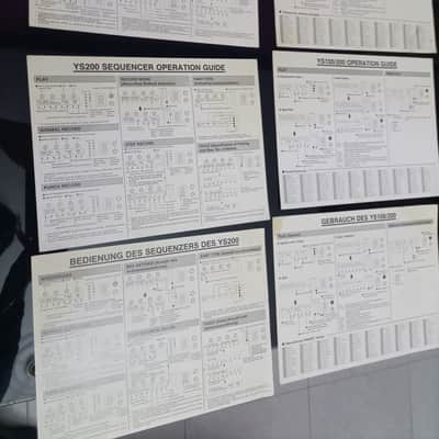YAMAHA YS200 BOOK MANUAL OPERATION GUIDE SHEET ERRATA FRENCH GERMAN ENGLISH image 7