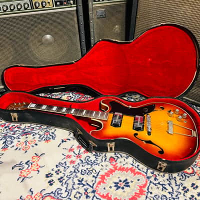 1966 Kay K650 Swingmaster USA - Quilted Maple Sunburst w/ Case image 1