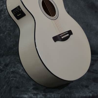Ibanez  AJ70M2E Jumbo Acoustic-Electric Guitar Pearl White w/ FREE Same Day Shipping image 7
