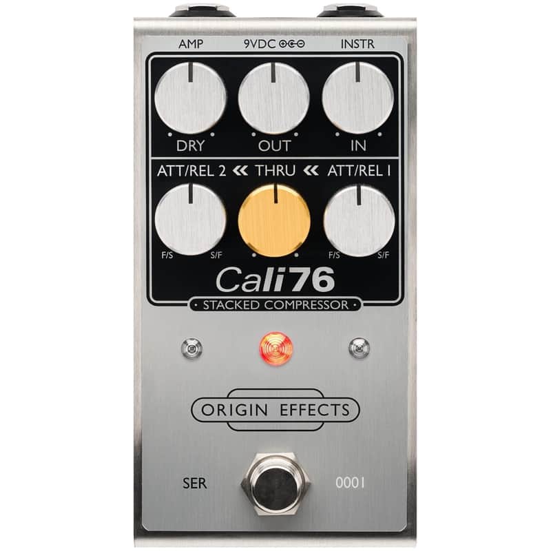 Origin Effects Cali76 Stacked Compressor Pedal, Brushed image 1