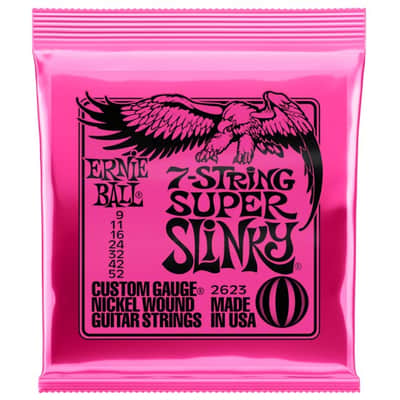 ERNIE BALL 2623 Slinky Nick 7-String Super 09-50 Saiten für E-Gitarre image 1