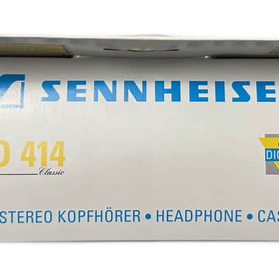 Sennheiser HD 414 (50th Anniversary) 1995 - Black / Yellow Headphones (New Old Stock) image 2