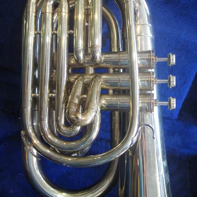 F. E. Olds & Sons Marching Baritone 1977-78 Gold Lacquer image 4
