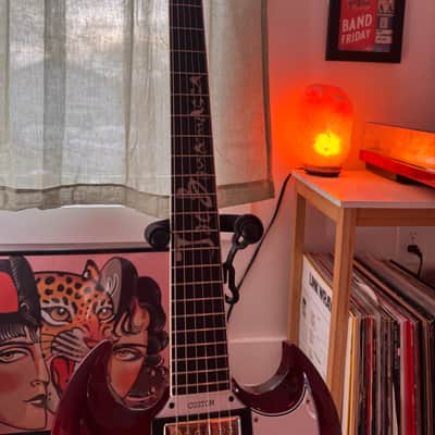 Epiphone Joe Bonamassa 1963 SG Custom - Dark Wine Red with Hard Shell Case image 4