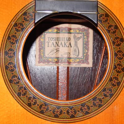 TOSHIHIKO TANAKA 20 1978 - PEDRO MALDONADO CLASS CLASSICAL/FLAMENCO CONCERT GUITAR - CEDAR/BRAZILIAN ROSEWOOD image 5