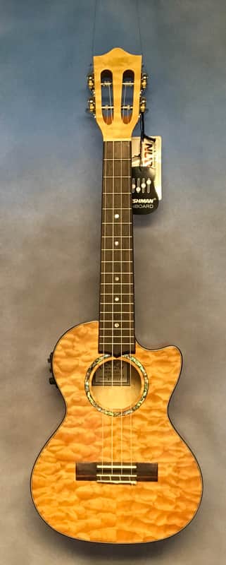 Lanikai QM-NACET Quilted Maple Tenor Ukulele with Electronics image 1