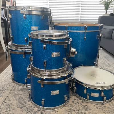 OCDP Custom Drum Set - Blue Glass Sparkle image 1
