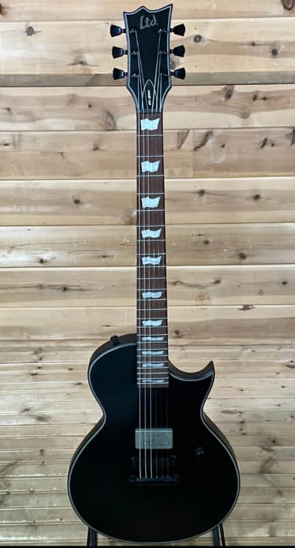 ESP LTD EC 201 Satin Black Electric Guitar image 1