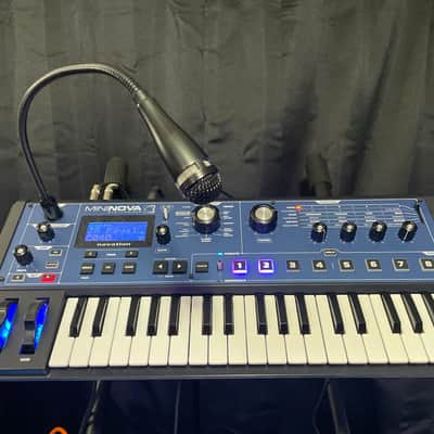 Novation MiniNova 37-Key 18-Voice Synthesizer 2012 - Present - Blue image 1