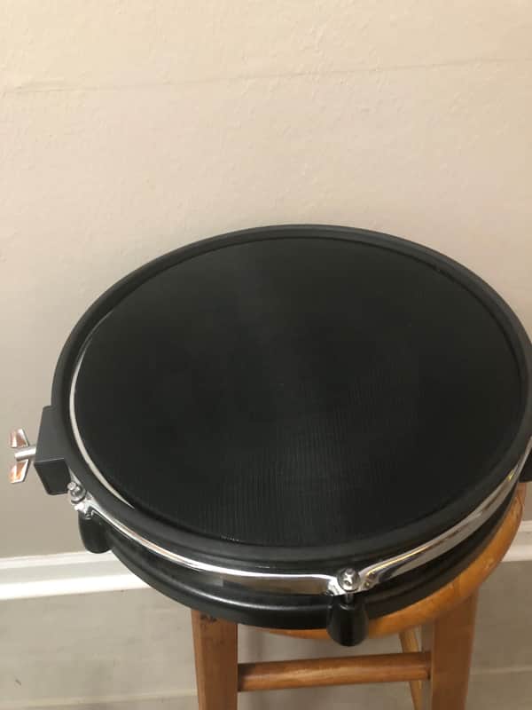 Alesis Mesh Pad 12" Dual-Zone Electronic Drum Pad with Alesis Chrome Stand image 1