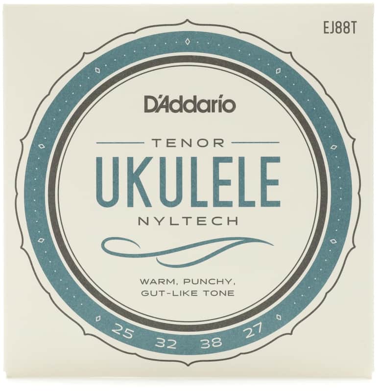D'Addario EJ88T Nyltech Natural Nylon Tenor Ukulele Strings (5-pack) Bundle image 1