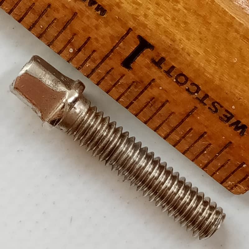 Early American 1"Nickel Tension-Rod 12-24 Snare Drum Slingerland Tensioner/T USA image 1