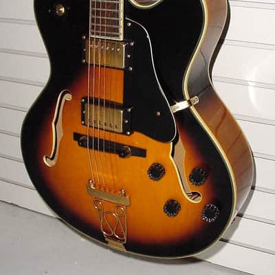 1996 Samick HF 650 Bluenote Artist Series Full Jazz Guitar w CASE image 2