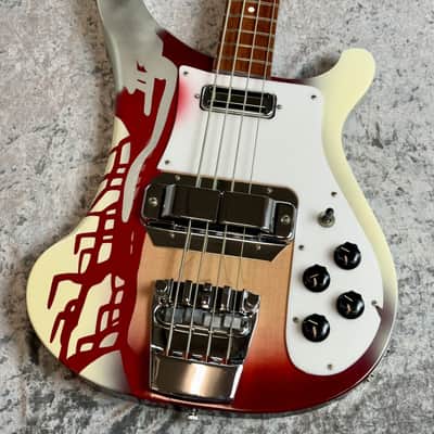Rickenbacker 4001 C64 Mod. - Firegro "Psychedelic Paint - [4.50Kg] image 2