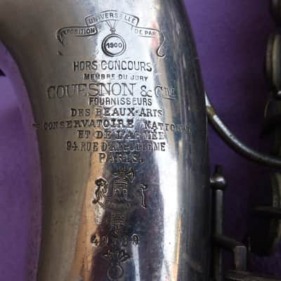 Antique saxophone Couesnon Monopole Made in France image 9