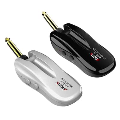 Aroma 5.8G Guitar Wireless System Transmitter Receiver Built-in Rechargeable Battery,price include the import duty for US buyer image 3