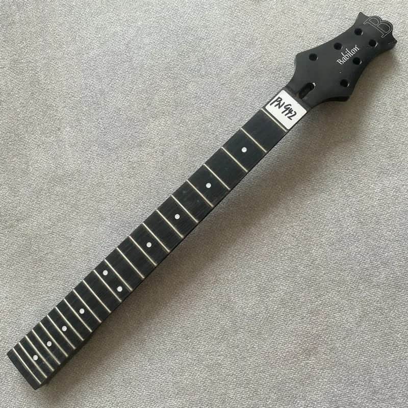 Black Maple Wood Guitar Neck, Rosewood 22 Frets Fingerboard image 1