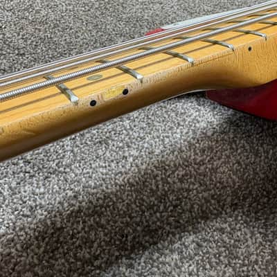 Fender Bullet Bass Deluxe (B-34) 1981 - 1983 - Red image 11