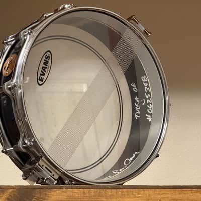 Honest Abe 3MM Iron 4x14 Free Floating Snare Drum Pearl Chassis Stainless Steel Rims image 13