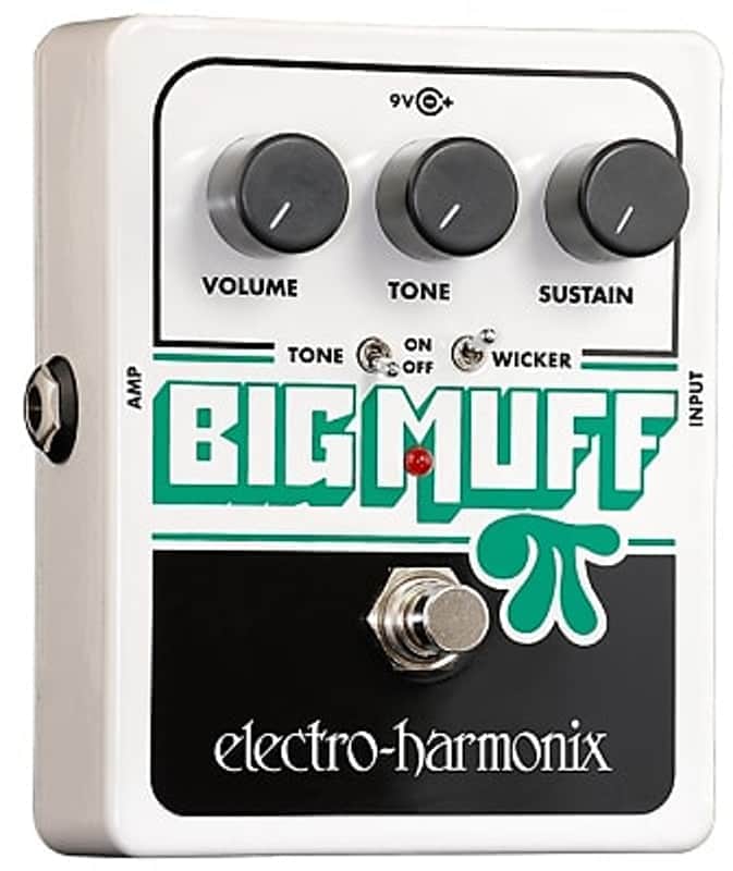 Electro-Harmonix Big Muff Pi with Tone Wicker Distortion / Sustainer 2008 - Present - White / Black / Green image 1