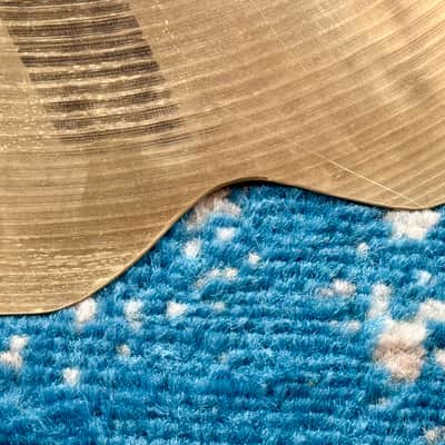 (TOP ONLY) PROFESSIONALLY REPAIRED 14” Zildjian K CUSTOM HYBRID Hihat Top image 4