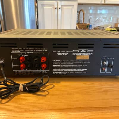 SAE P10 Power Amp 1980 - Black/Walnut image 7