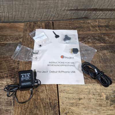 Pro-Ject Debut III USB - Matte Black With Box & Extras image 16