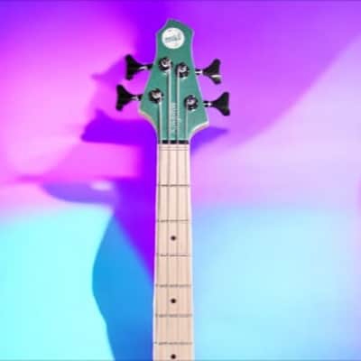 MTD Kingston Kingston LK4 Mystic Seafoam Gloss, Maple Fretboard image 4