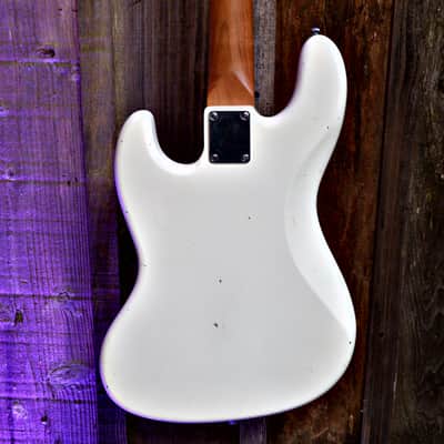 Keith Holland J Bass-ANS #1315 - Vintage White image 17