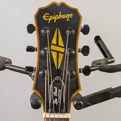 Epiphone Les Paul Custom 2008 - Yellow Ebony - Limited Edition image 6