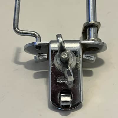 Ludwig Vintage Cowbell/Wood Block Bass drum holder 1960s Chrome image 6