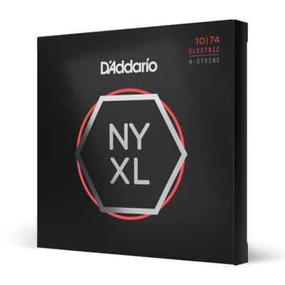D'Addario NYXL 10-74 Light Top/Heavy Bottom 8-String Electric Guitar Strings image 1