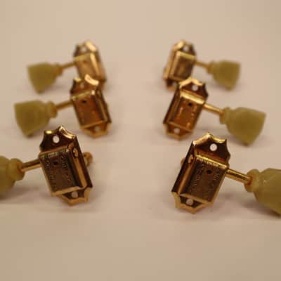 Vintage Gibson Kluson Deluxe Gold Tuners PAT NO D-169400 Double Line Les Paul Custom ES-355 image 2