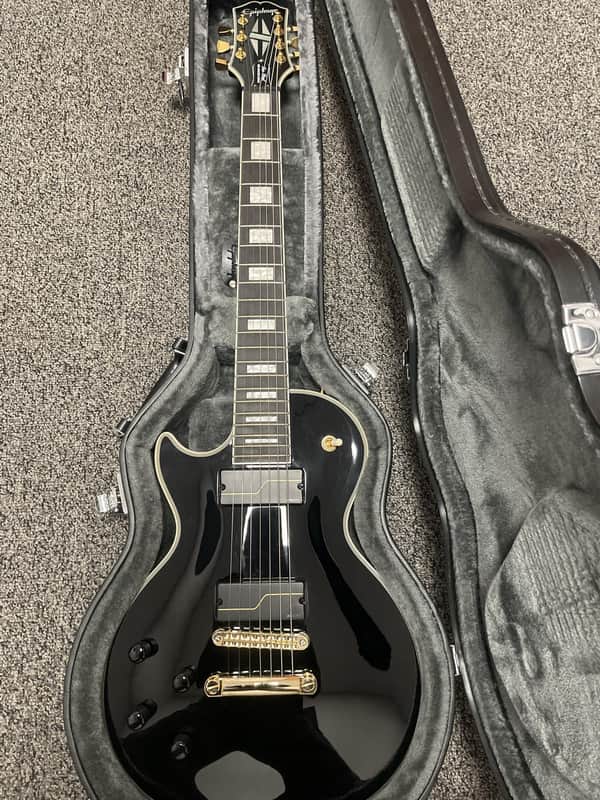 Used Epiphone LP Left Handed Matt Heafy 7 String Electric Guitar with Case image 1
