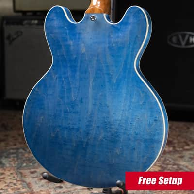 Gibson ES-335 Semi-Hollow Electric Guitar - Ocean Blue with Hardshell Case image 2