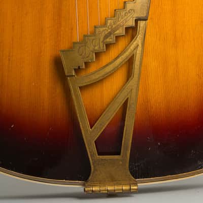 D'Angelico Special Cutaway Arch Top Acoustic Guitar (1954), ser. #1941, original brown hard shell case. image 16