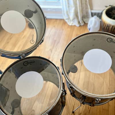 Ludwig 10 piece Mach Lug 1976 Blue Satin Drum Set image 8