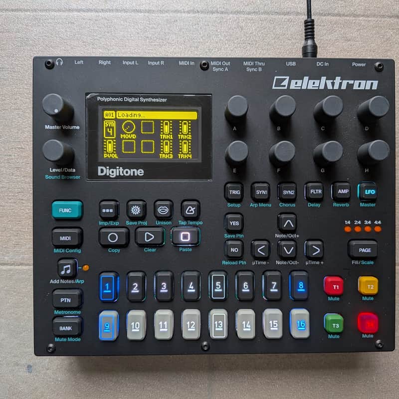 2017 – 2024 Elektron Digitone 8-Voice Digital Synthesizer Black