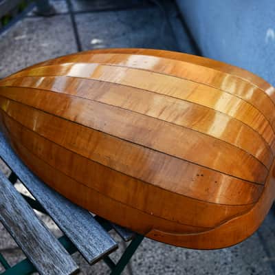 ✴️ Video Included – 1890s Restored Antique Pre-war German Guitar Lute – Flame Maple, Great Condition and Wonderful Sound image 13